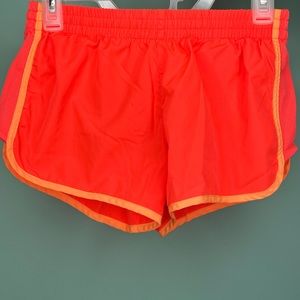 Women’s Orange Workout Shorts